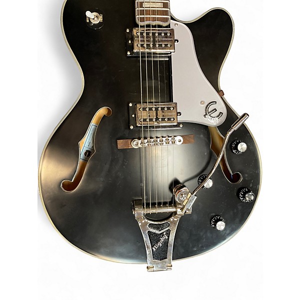 Used Epiphone Swingster Black and Silver Hollow Body Electric Guitar