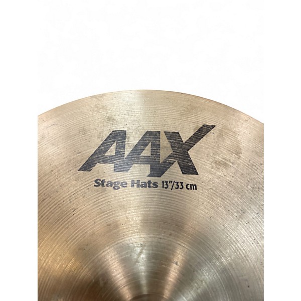 Used SABIAN 13in AAX Stage Hi Hat Pair Cymbal