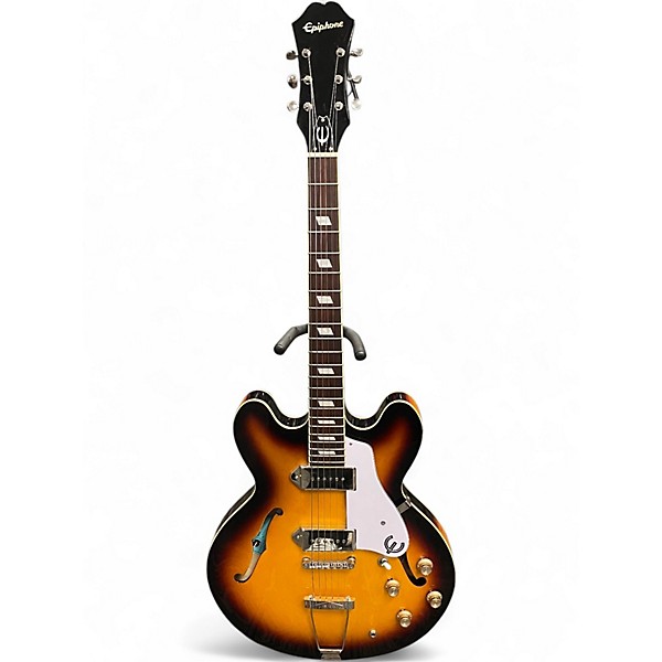 Used Epiphone Casino 2 Color Sunburst Hollow Body Electric Guitar