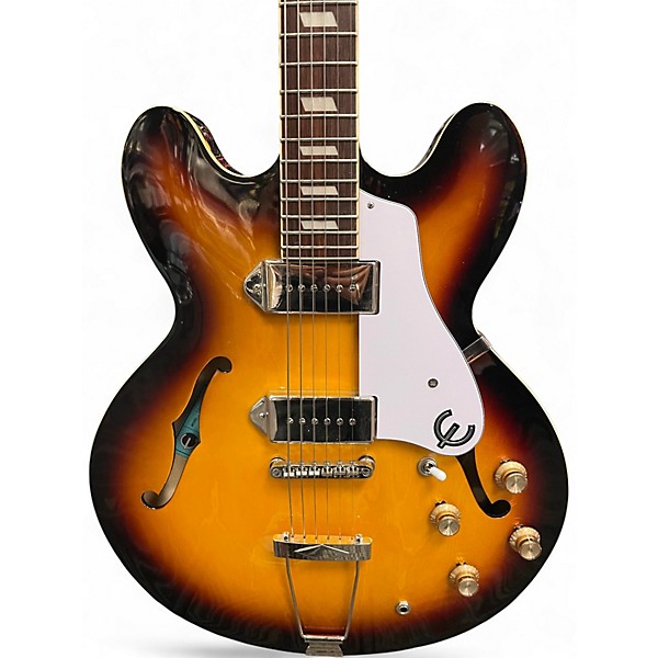 Used Epiphone Casino 2 Color Sunburst Hollow Body Electric Guitar