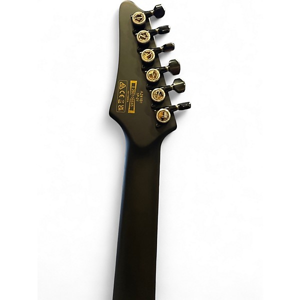 Used Ibanez AZ41B1 IRON LABEL Flat Black Solid Body Electric Guitar