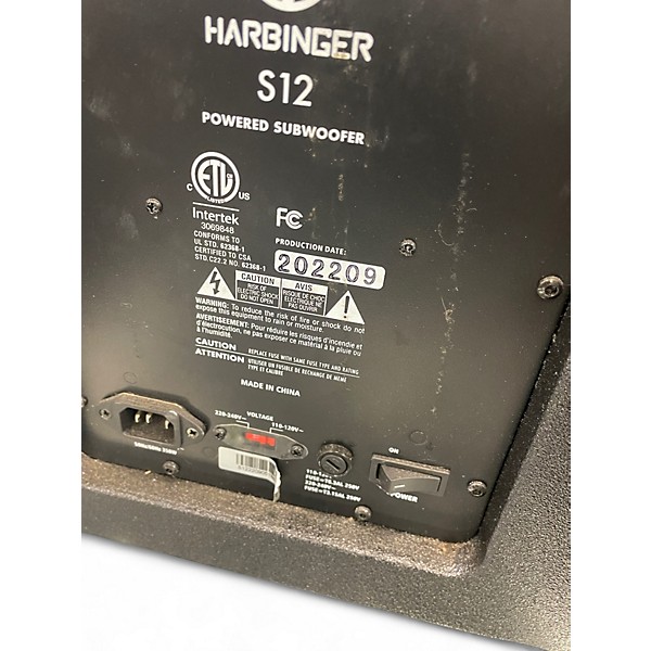 Used Harbinger VARI VS12 Powered Subwoofer