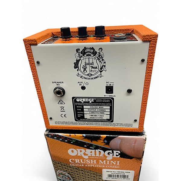 Used Orange Amplifiers Crush Mini Battery Powered Amp
