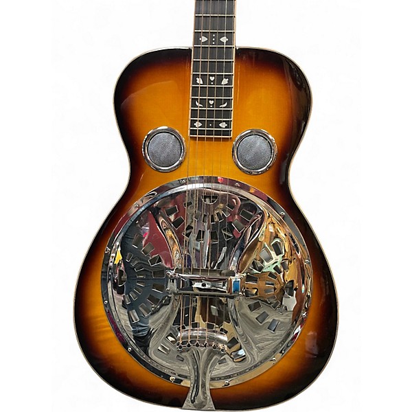 Used Gold Tone PBS-D Paul Beard Signature Square Neck Deluxe Resonator 2 Color Sunburst Resonator Guitar