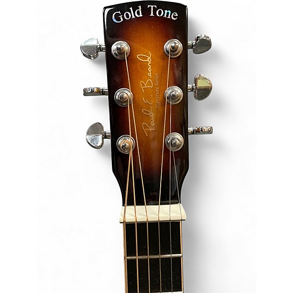 Used Gold Tone PBS-D Paul Beard Signature Square Neck Deluxe Resonator 2 Color Sunburst Resonator Guitar