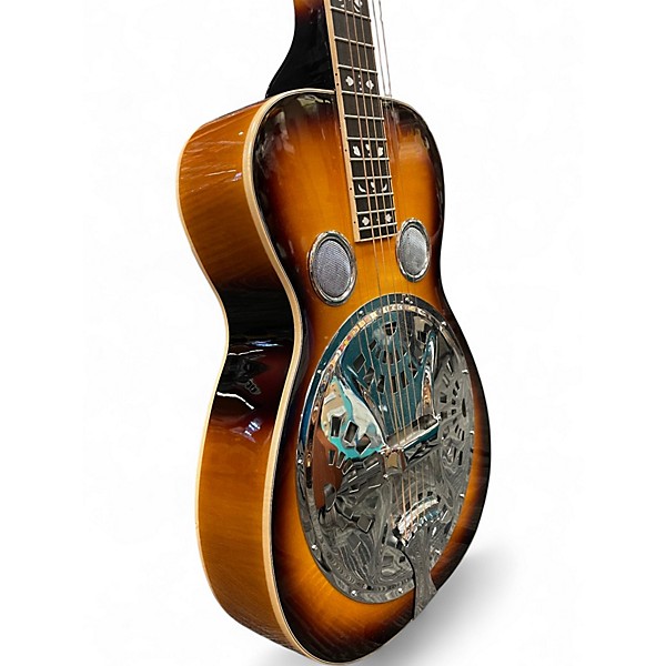 Used Gold Tone PBS-D Paul Beard Signature Square Neck Deluxe Resonator 2 Color Sunburst Resonator Guitar