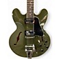 Used Epiphone ES-335 Bigsby Green Hollow Body Electric Guitar