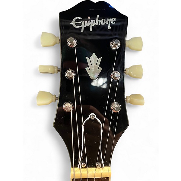 Used Epiphone ES-335 Bigsby Green Hollow Body Electric Guitar