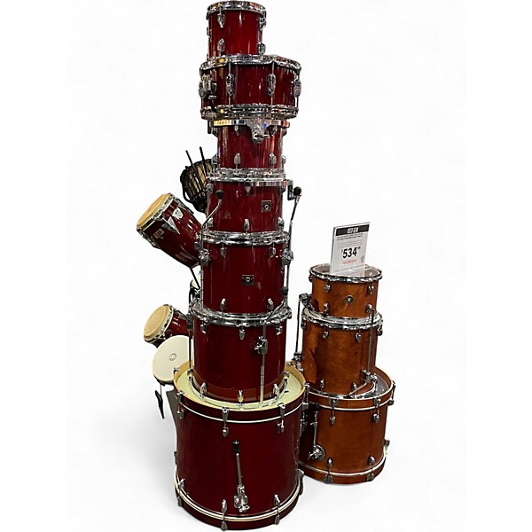Used TAMA 7 Piece Superstar Wine Red Drum Kit
