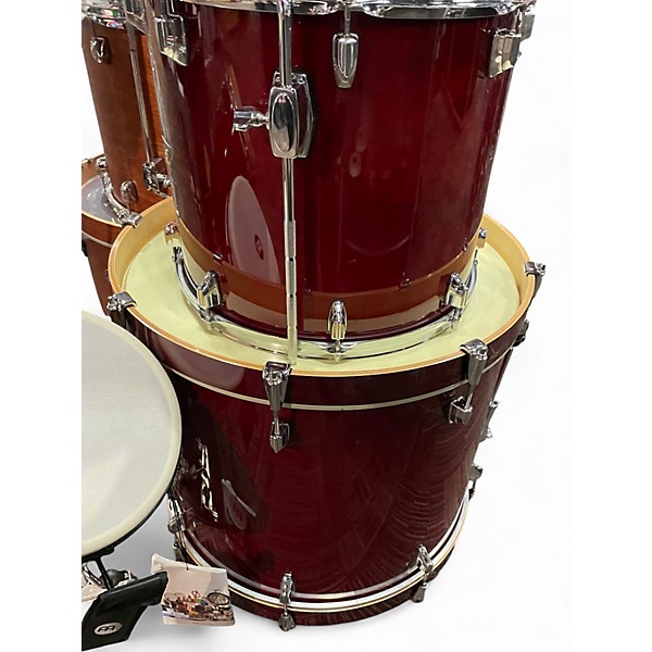 Used TAMA 7 Piece Superstar Wine Red Drum Kit