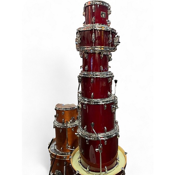 Used TAMA 7 Piece Superstar Wine Red Drum Kit