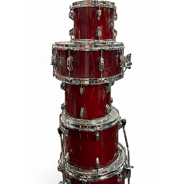 Used TAMA 7 Piece Superstar Wine Red Drum Kit