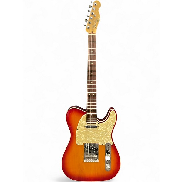 Used Fender American Deluxe Telecaster 3 Color Sunburst Solid Body Electric Guitar