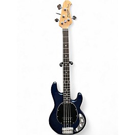 Used Sterling by Music Man Ray34 Blue Electric Bass Guitar