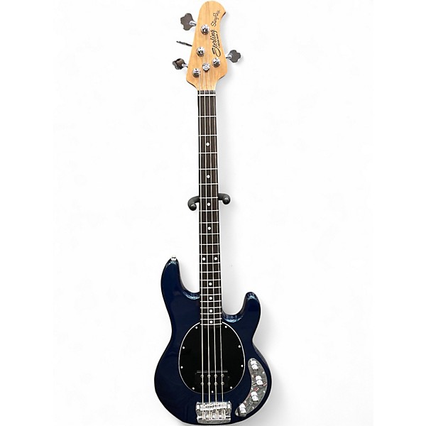 Used Sterling by Music Man Ray34 Blue Electric Bass Guitar