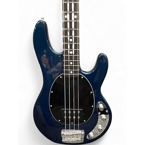 Used Sterling by Music Man Ray34 Blue Electric Bass Guitar