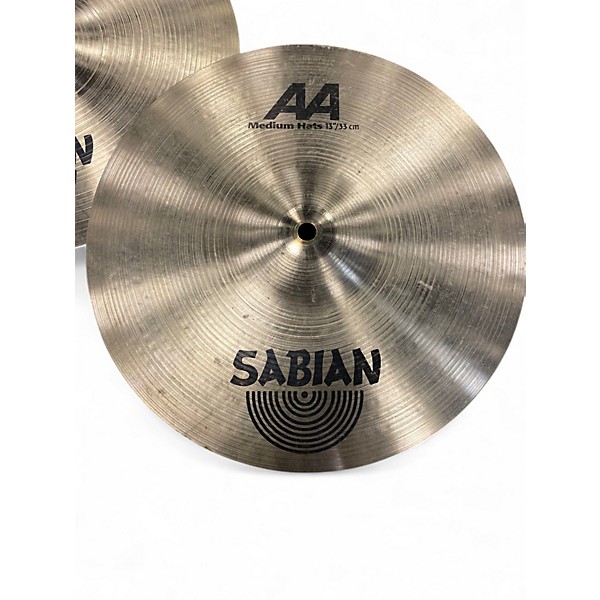Used SABIAN 13in AA MEDIUM HI HAT Cymbal
