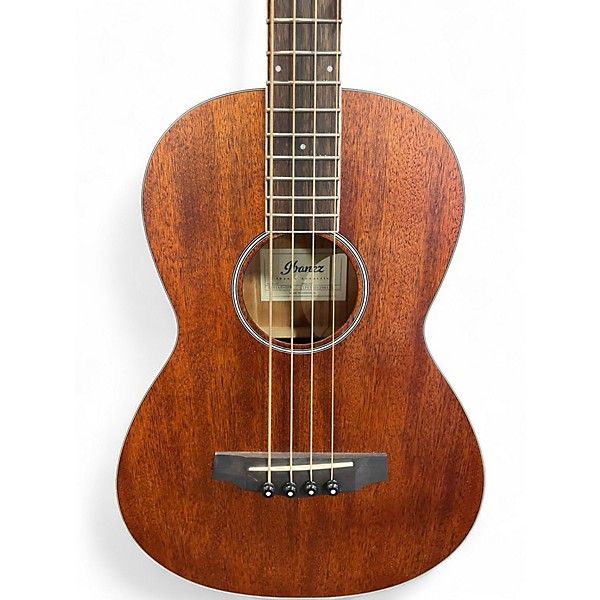 Used Ibanez PNB14E-OPN Walnut Acoustic Bass Guitar