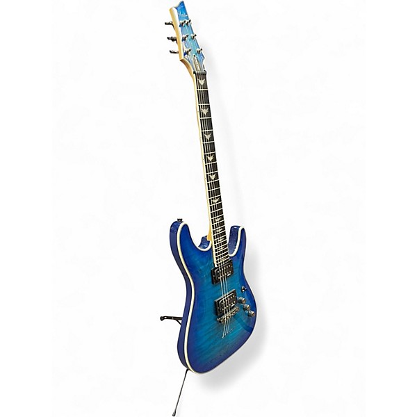 Used Schecter Guitar Research Omen Extreme 6 Ocean Blue Solid Body Electric Guitar