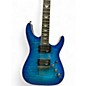 Used Schecter Guitar Research Omen Extreme 6 Ocean Blue Solid Body Electric Guitar