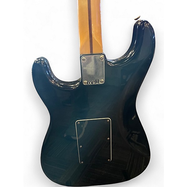 Used 2012 Fender Blacktop Stratocaster with Floyd Rose Black Solid Body Electric Guitar