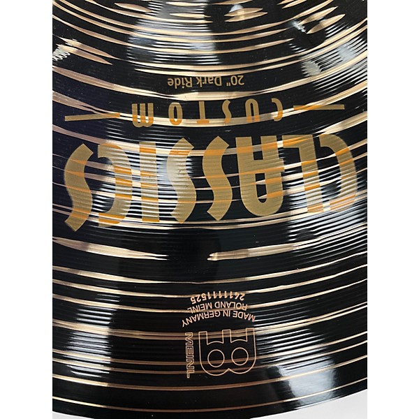 Used MEINL 20in CLASSICS CUSTOM DARK RIDE Cymbal