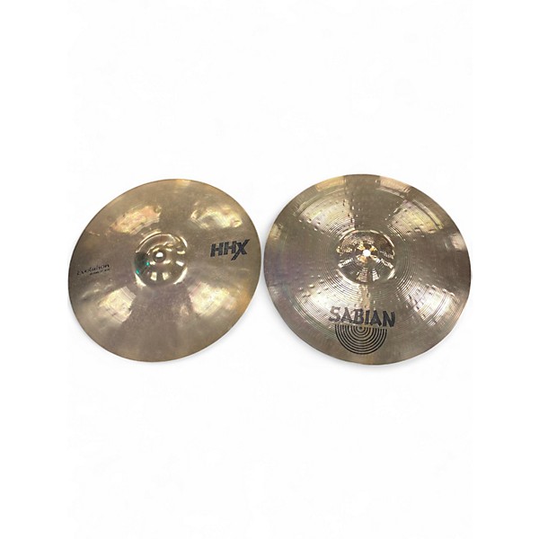 Used SABIAN 14in HHX EVOLUTION HI HAT PAIR Cymbal