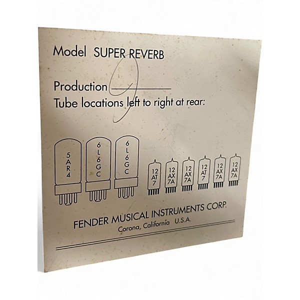 Used Fender Super Reverb 4x10 Tube Guitar Combo Amp
