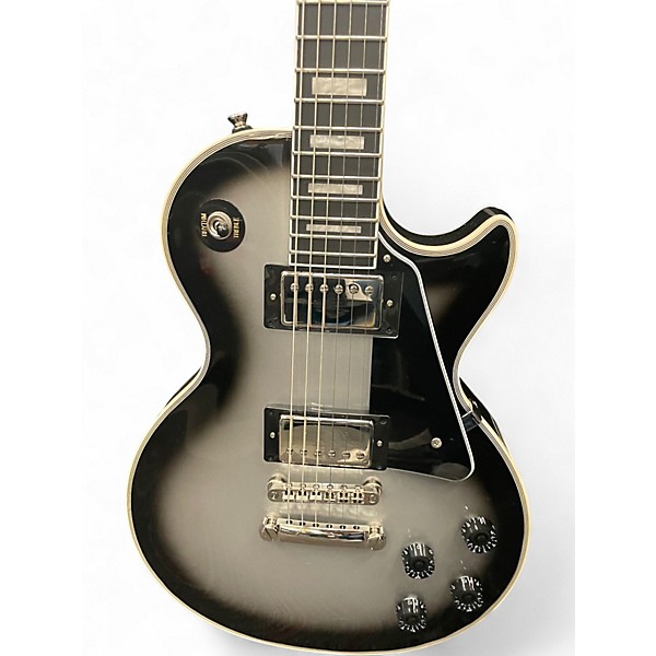 Used Epiphone Les Paul Custom Silverburst Solid Body Electric Guitar