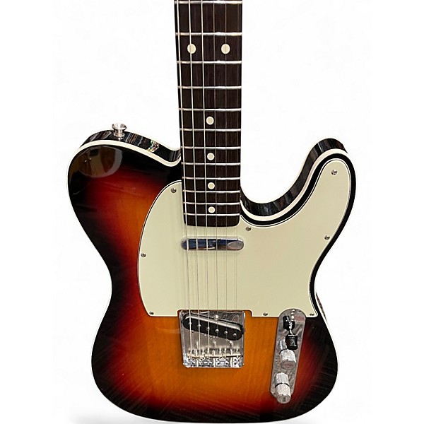 Used Fender American Vintage '62 Telecaster Custom 3 Color Sunburst Solid Body Electric Guitar