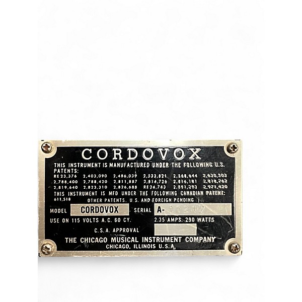 Used Cordovox CORDOVOX Guitar Cabinet