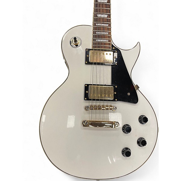 Used Vintage V100AW Arctic White Solid Body Electric Guitar
