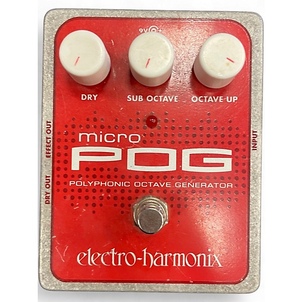Used Electro-Harmonix Micro Pog Polyphonic Octave Generator Effect Pedal