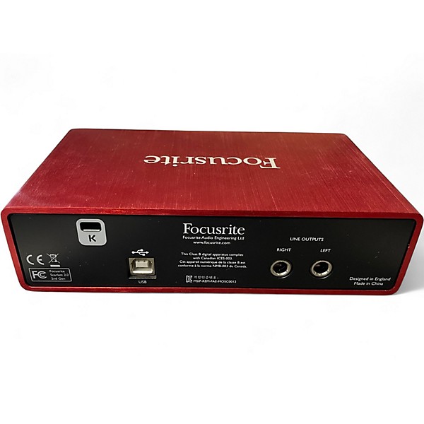 Used Focusrite Scarlett 2i2 Gen 2 Audio Interface