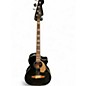 Used Fender Kingman Acoustic Electric Bass Black Acoustic Bass Guitar thumbnail