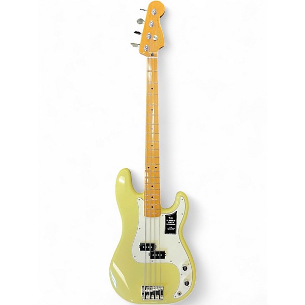 Used Fender Player II Precision Bass Vintage Yellow Electric Bass Guitar