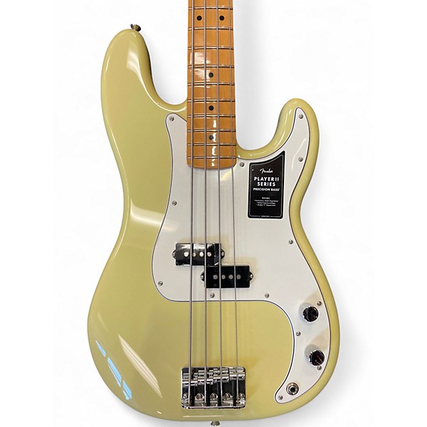Used Fender Player II Precision Bass Vintage Yellow Electric Bass Guitar