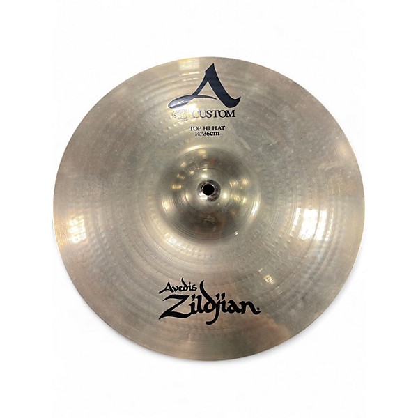 Used Zildjian 14in A Custom Hihat Pair Cymbal