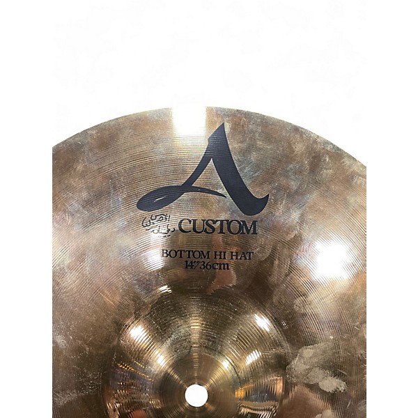 Used Zildjian 14in A Custom Hihat Pair Cymbal