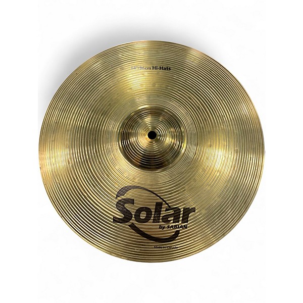 Used Solar by Sabian 14in Hihat Pair Cymbal