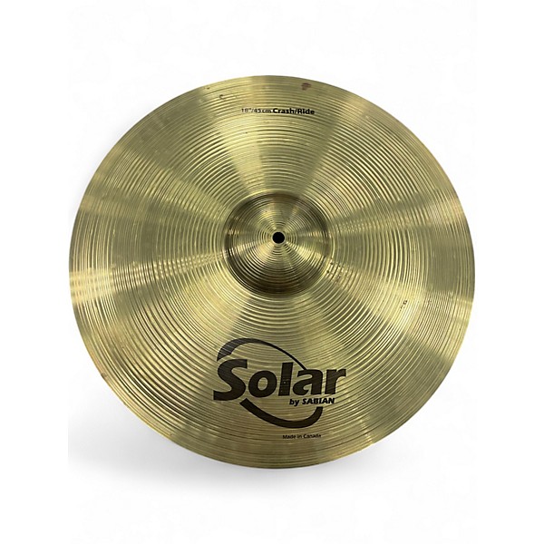 Used Solar by Sabian 18in Crash/Ride Cymbal