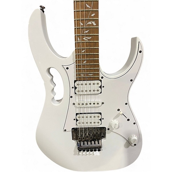 Used Ibanez JEMJR Steve Vai Signature Electric Guitar White Solid Body Electric Guitar