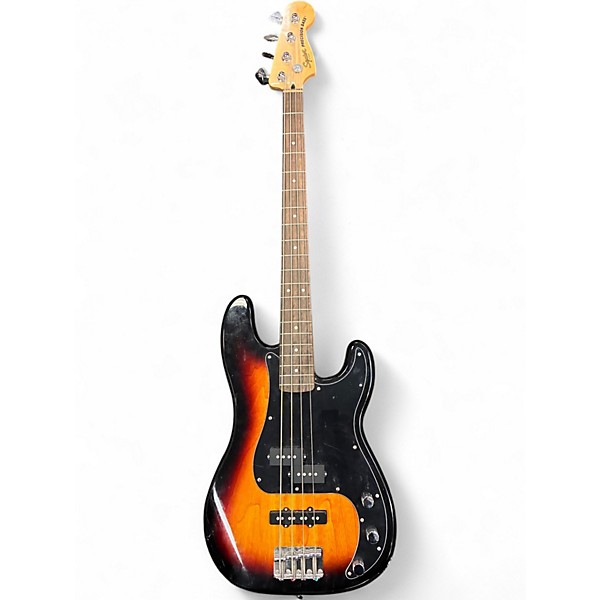 Used Squier Precision Bass 2 Color Sunburst Electric Bass Guitar