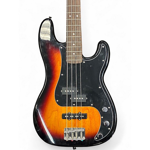 Used Squier Precision Bass 2 Color Sunburst Electric Bass Guitar