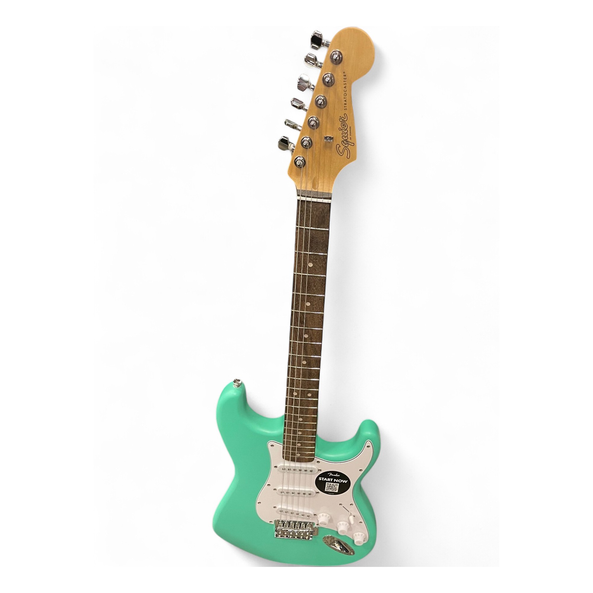 Used Squier STRATOCASTER SONIC Seafoam Green Solid Body Electric