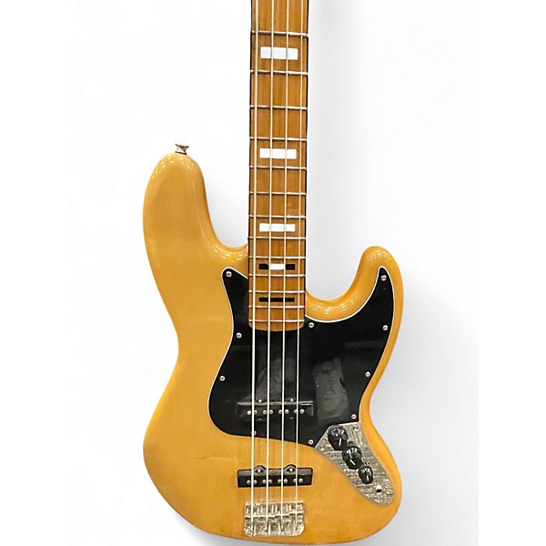 Used Squier Classic Vibe 1970S Jazz Bass Natural Solid Body Electric Guitar