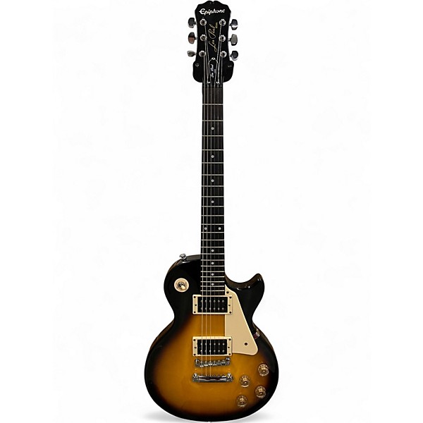 Used Epiphone Les Paul 100 Bolt On Vintage Sunburst Solid Body Electric Guitar