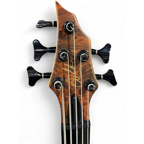 Used Curbow 5 STRING Brown Electric Bass Guitar