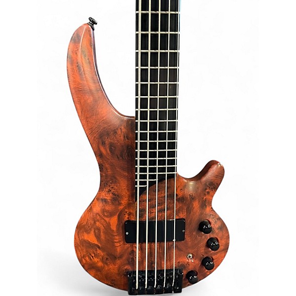 Used Curbow 5 STRING Brown Electric Bass Guitar