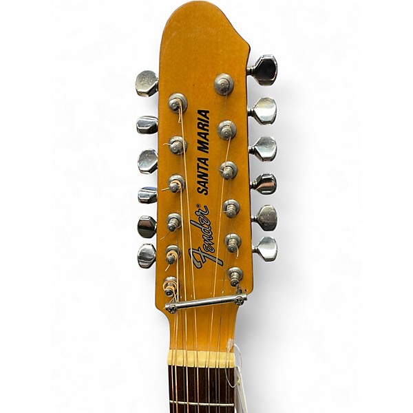 Used Fender Santa Maria Natural 12 String Acoustic Guitar
